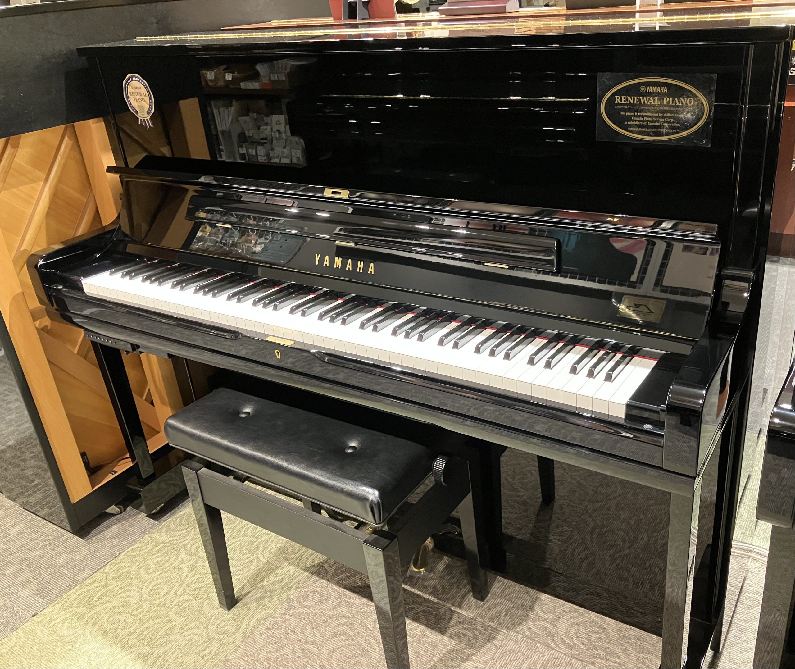 値下げしました。ヤマハU1F リニューアルピアノ サイレント付き ヤマハ公式】ヤマハ認定・高品質中古ピアノ「リニューアルピアノ®」